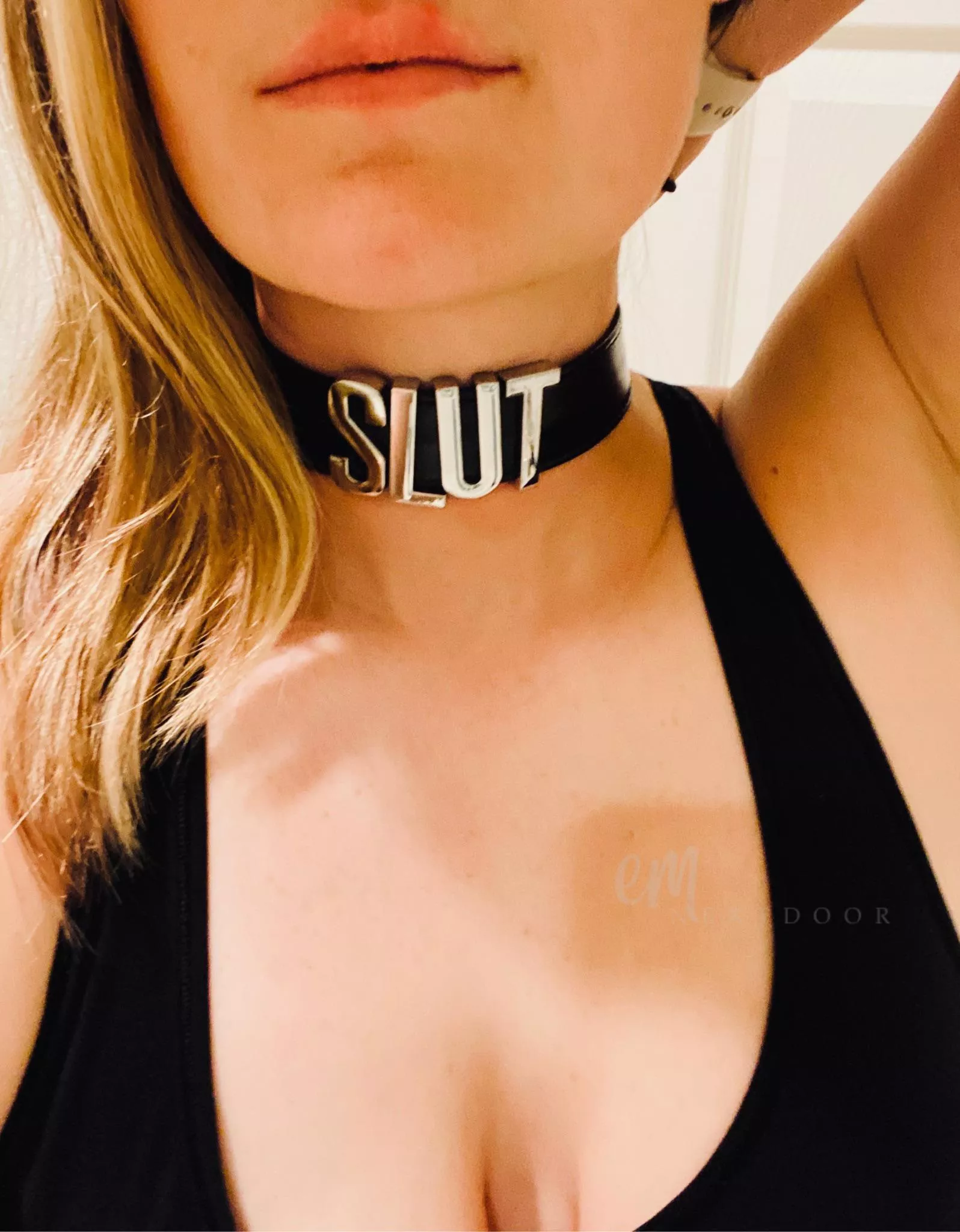 New collar from Daddy 🖤 posted by em_nextdoor