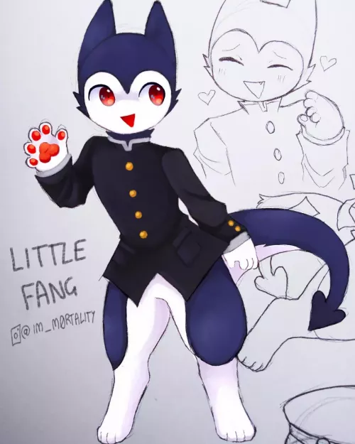 new fursona, Little Fang! [my art] by nambatsu