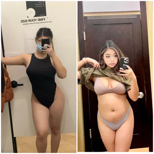 New kind of curves in the fitting room 🙈🙈🙈 by azn_mami