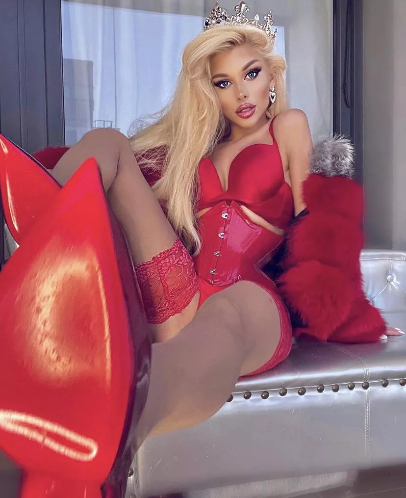 new louboutins from my slave…who is going to top him? 😈 posted by Goddess_Slavena