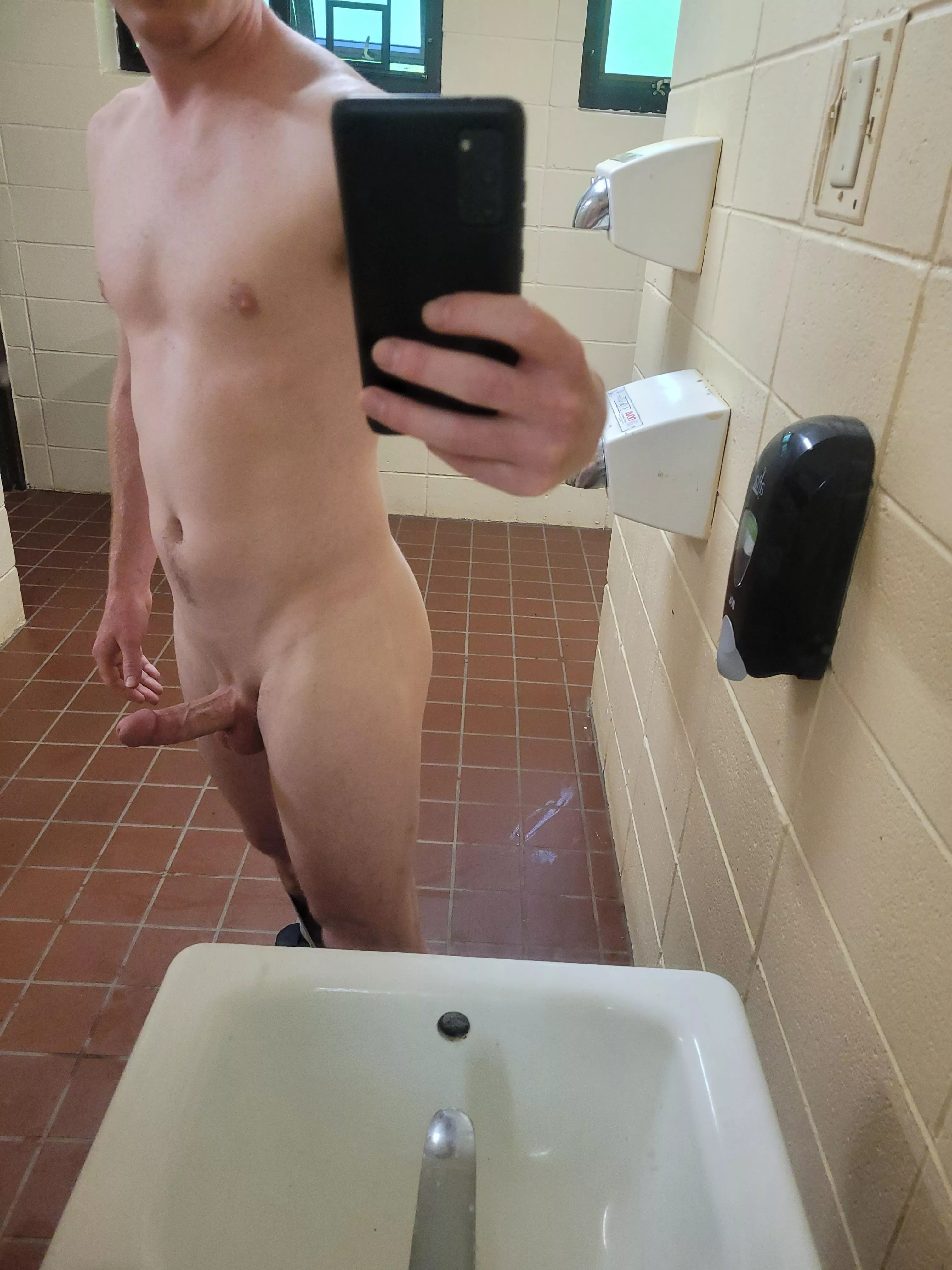 New moisturizer dispenser added in the public bathroom posted by timber654321