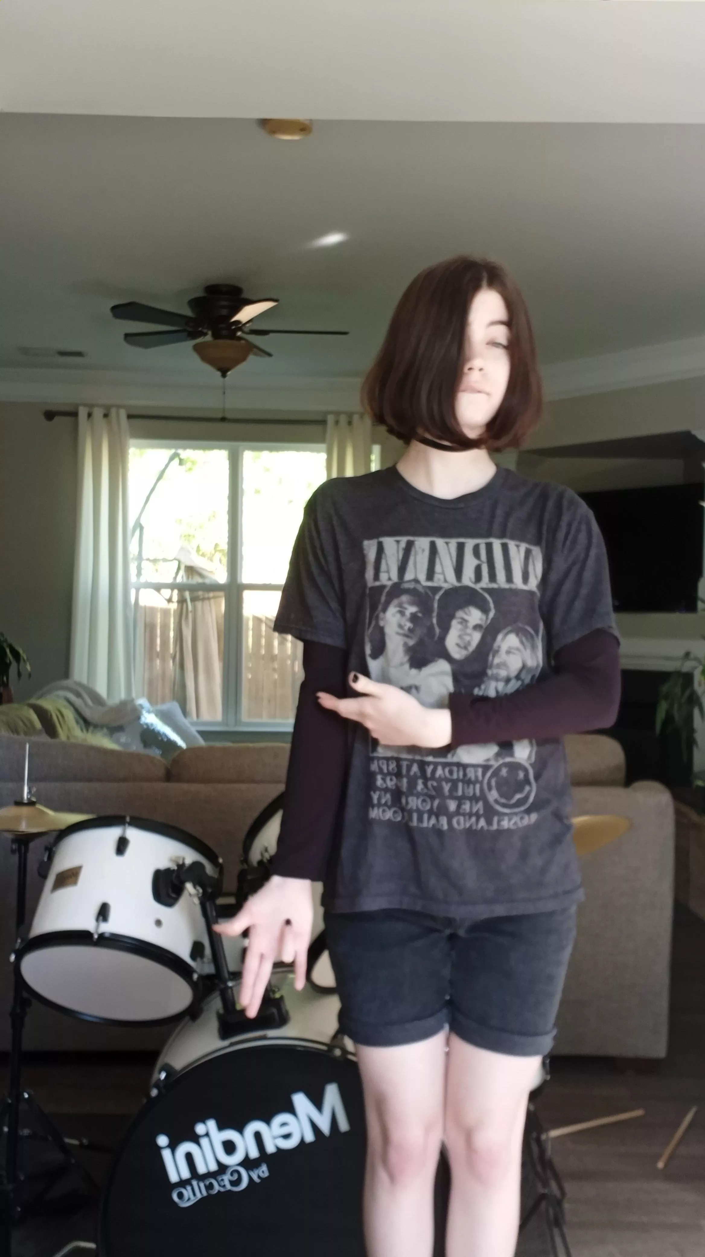 New outfit! Stole the shirt from my dad nyehehe >v< posted by NathanBoBathan