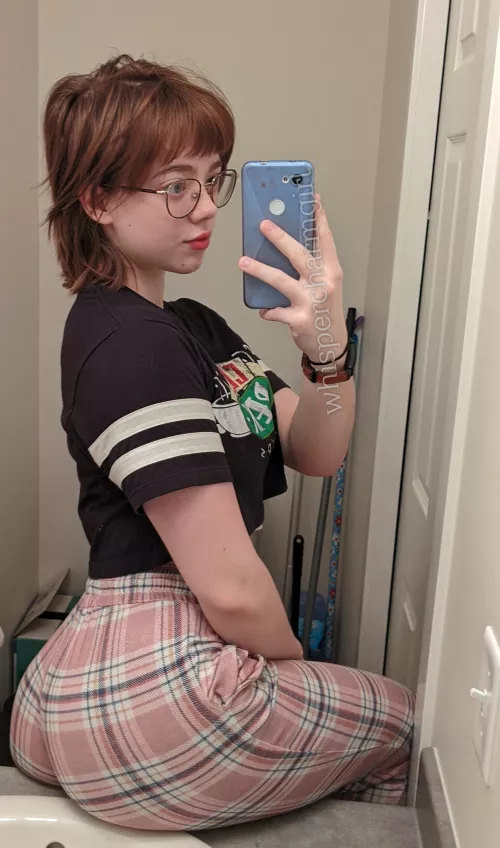 New pajama bottoms ❤️😘 (20F) by WhisperCharmGirl