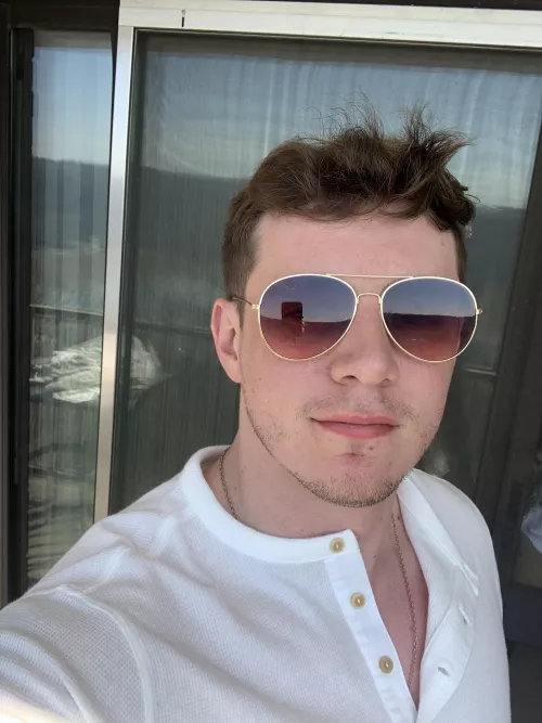 New shirt, new shades feeling great by Chance_Writer_3255