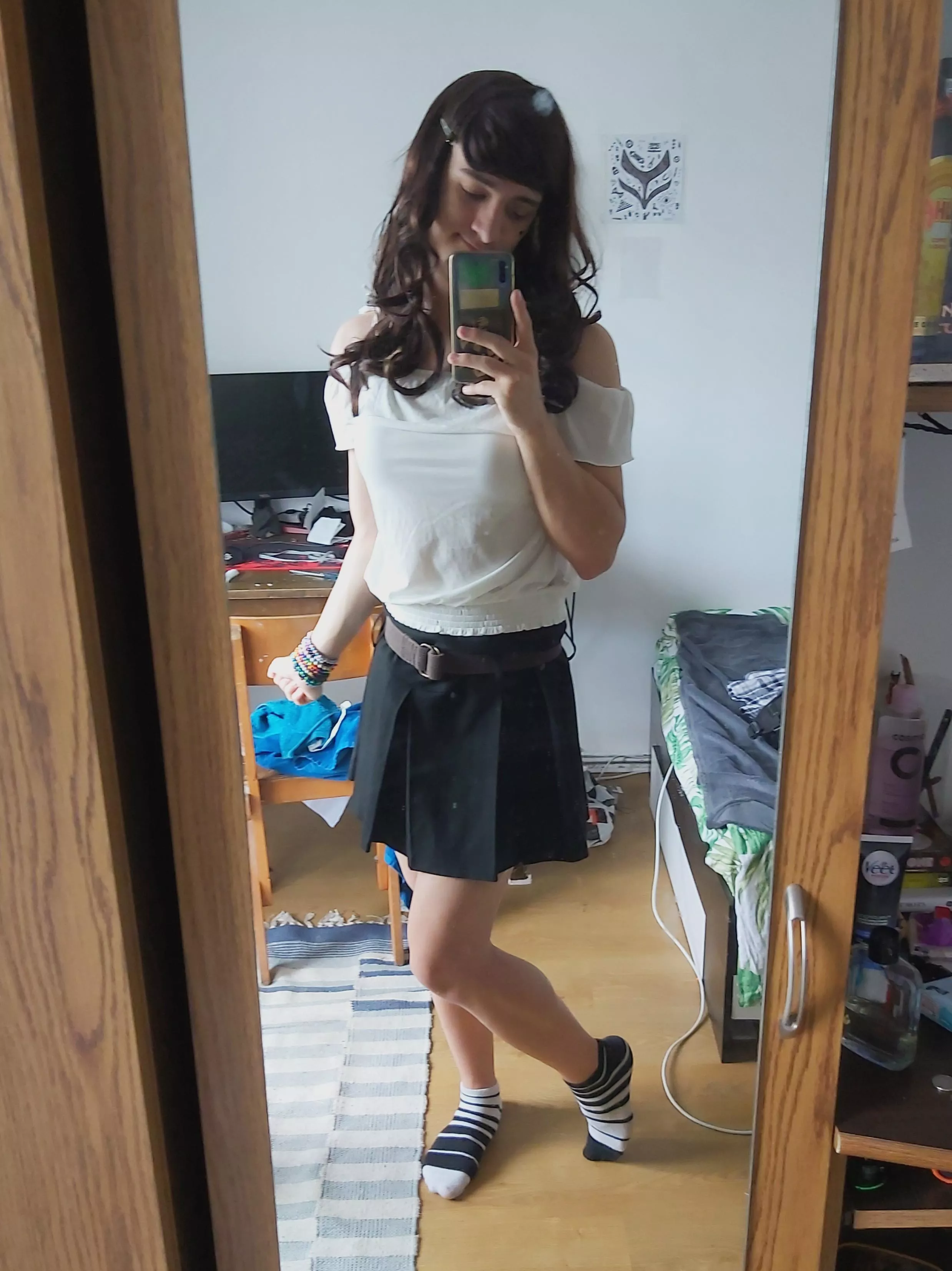 new top 🤍 also no tigh highs this time posted by Tom3skkk