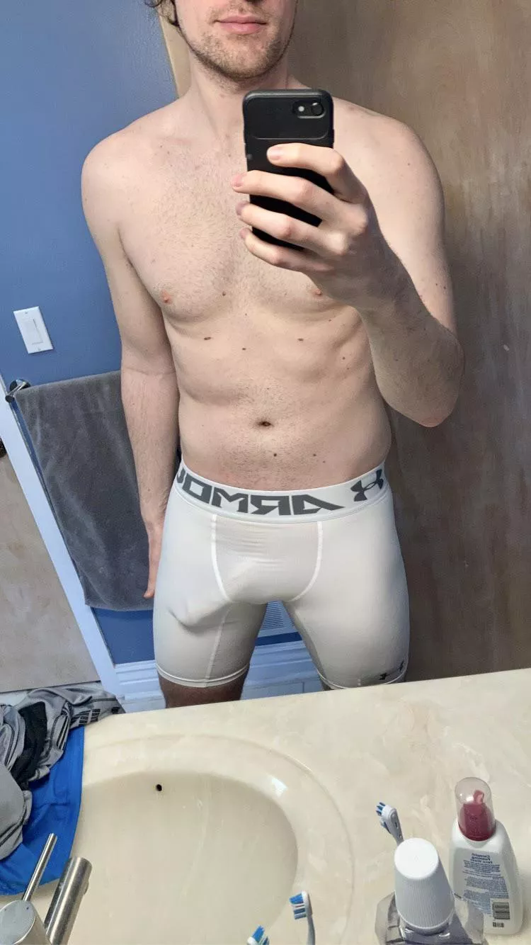 New white UA compression shorts posted by lookingup94