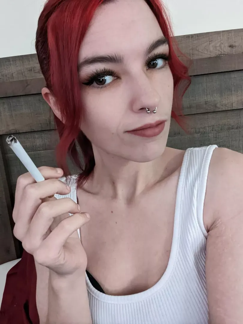 Newport red 100 and red hair 😘 posted by miss_slytherin13