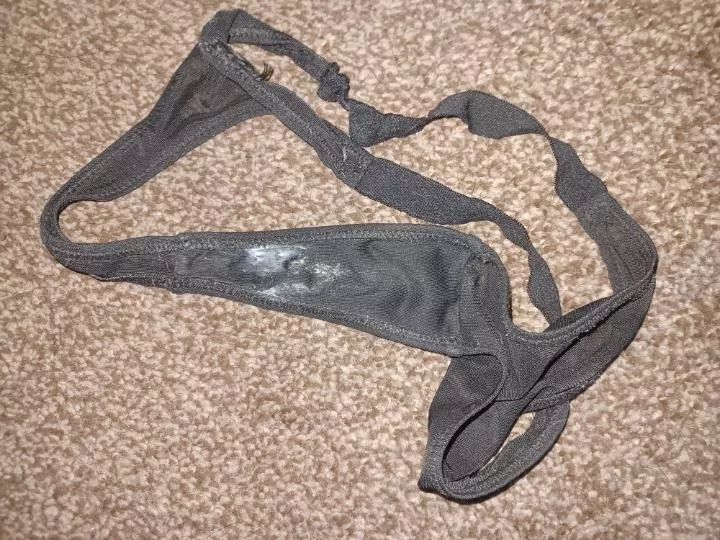 Nice damp and sticky pussy stained thong posted by Bigwazza12