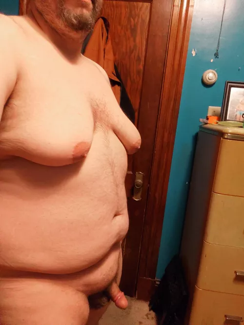 nice relaxing day ahead of me today by FriendlyFatNakedGuy