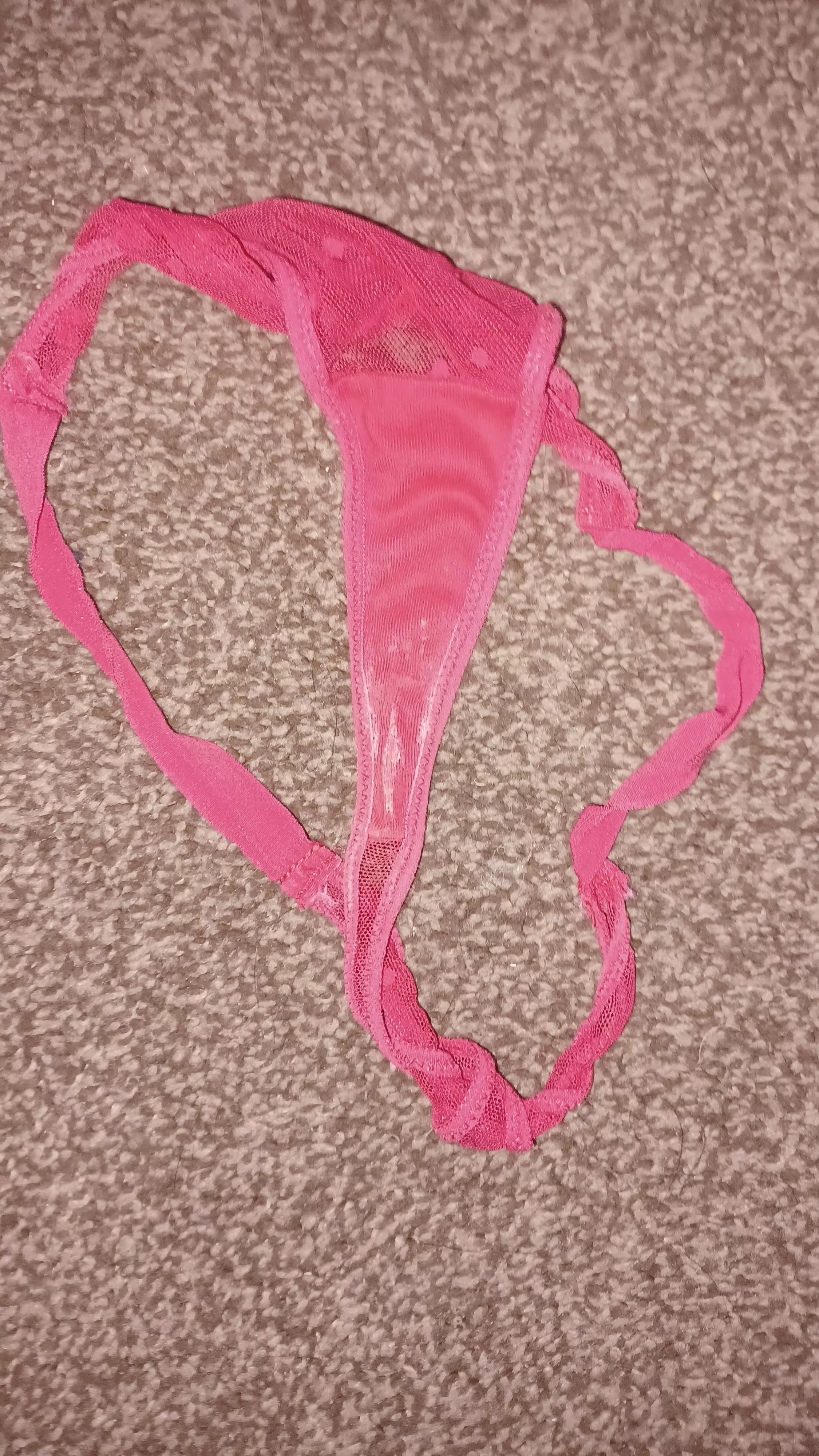 Nice stained red thong today posted by Bigwazza12