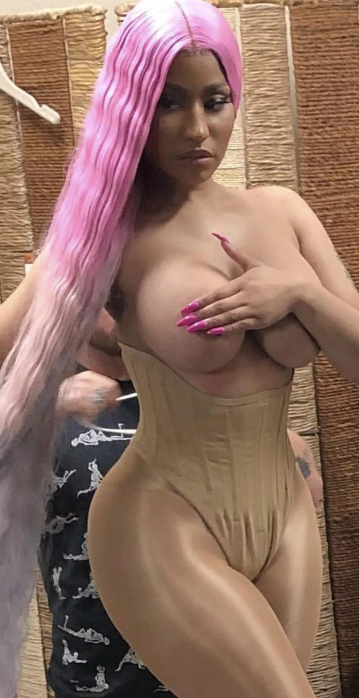 Nicki Minaj Hand bra posted by hot__celebss