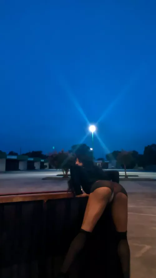 Night walking cd, posing next to dumbster by fagcdsissy4bbc