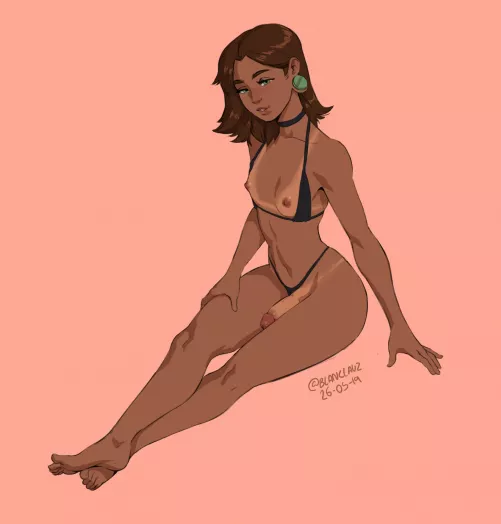 Nina's Bikini Lewdness (Lukas Klaudat) [Original] by sequence_string