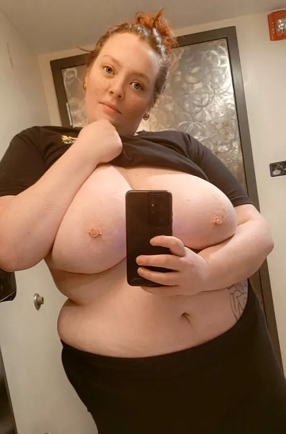 Nipple jewelry is getting changed tomorrow. Does anyone want to guess what the new ones will look like? posted by Sundae_Vixen