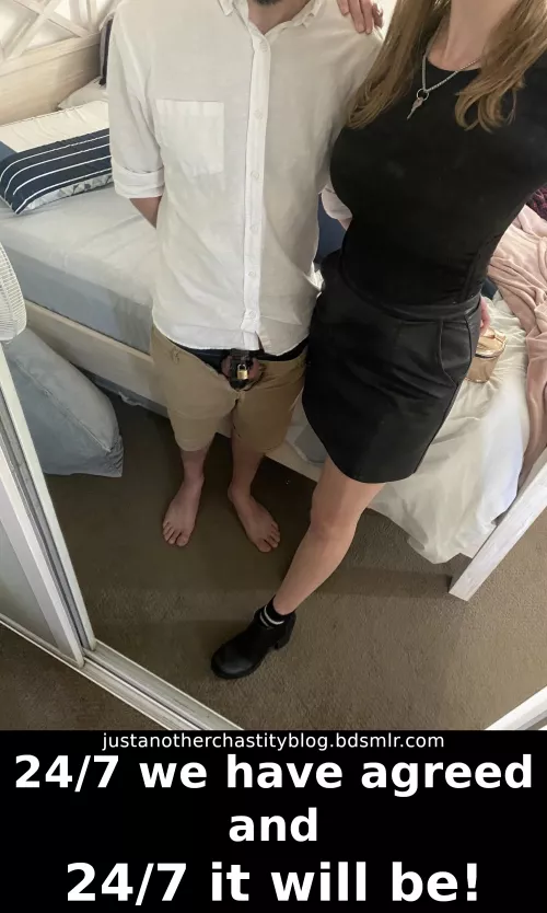 No excuses, no exceptions, this is how it works if you really want to show him who is his mistress! by justchastityblog