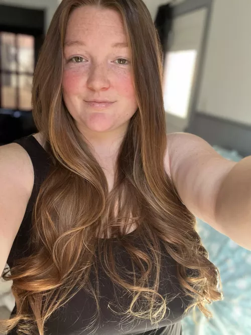 No make up= more visible freckles🥰 by pussiesncream