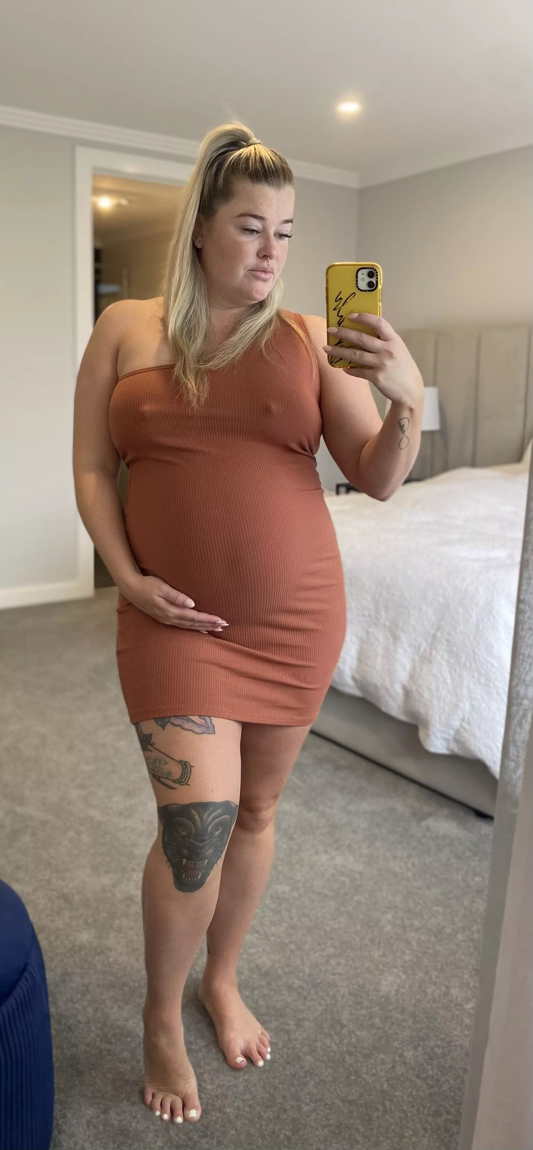 No need to wear a bra when your pregnant posted by blondenpregnant