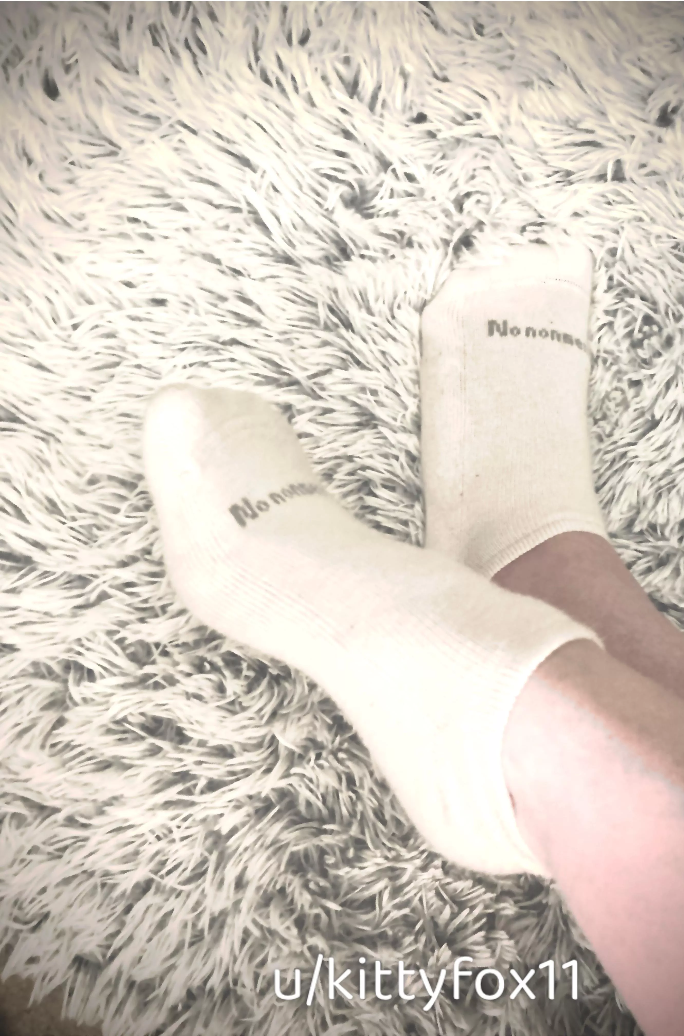 No Nonsense - just a cute redheaded nursing student chillin’ and relaxin’ 👣🧦🖤 posted by kittyfox11