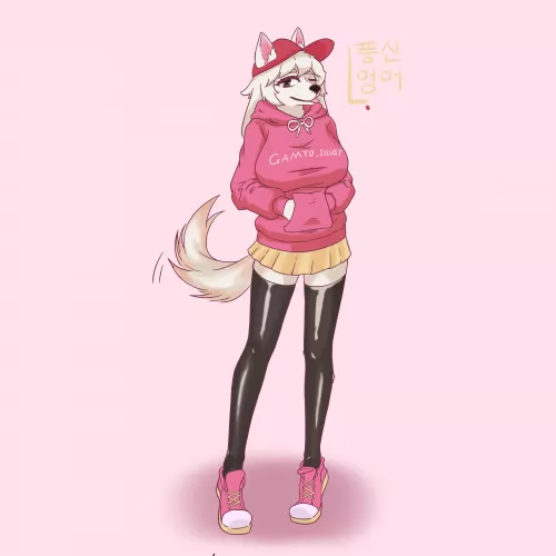 Not My OC / but i draw [pung san dog] by BehindRabbit