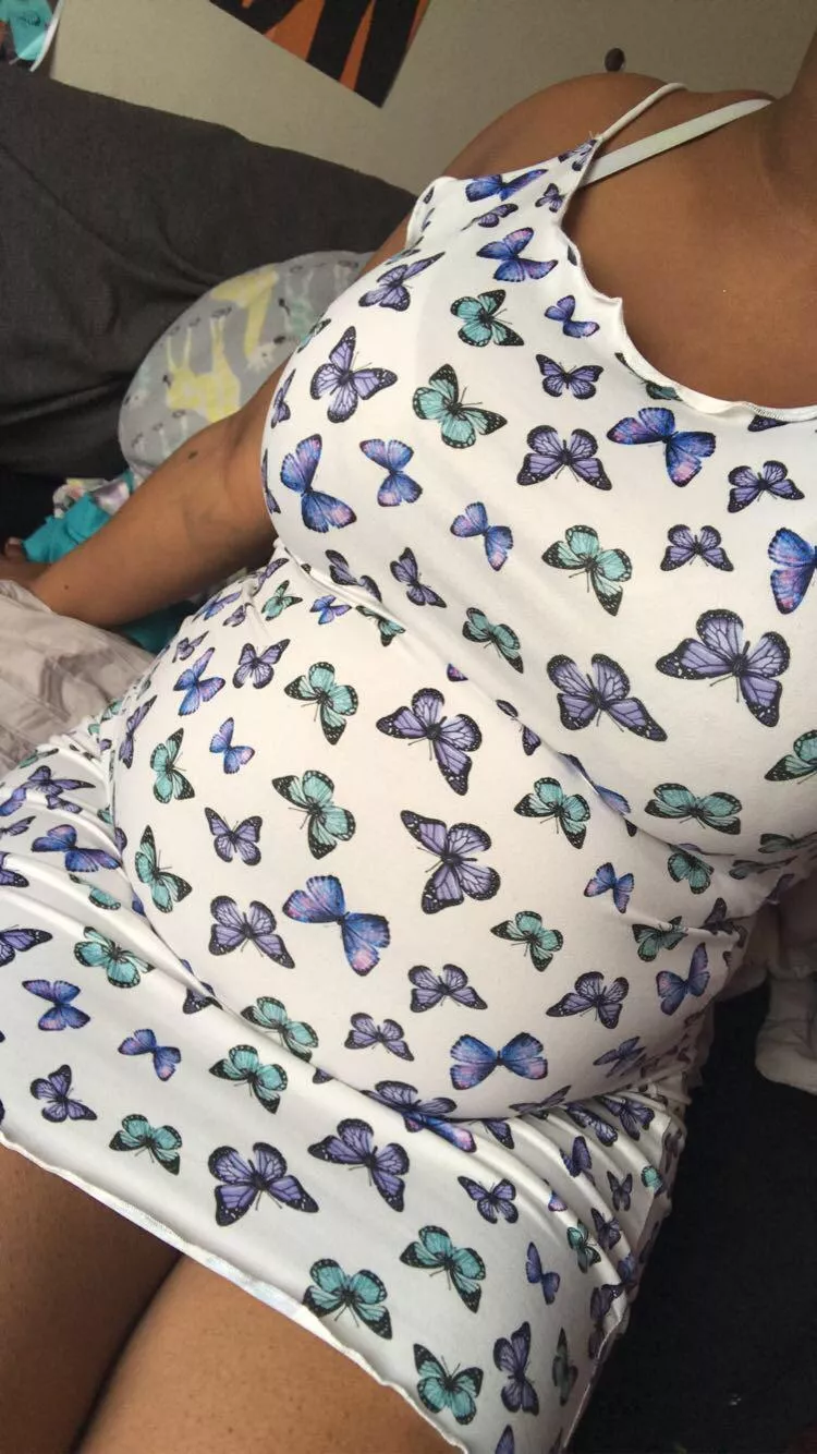 Not pregnant, just stuffed 24/7 🥰😋 posted by Wonderful_Hippo_5233