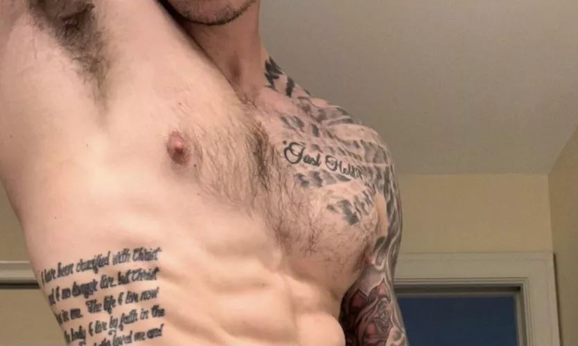 Not ready to show my face but a sneak peek at my armpit. What do you all think? 😏 by physiqueworship