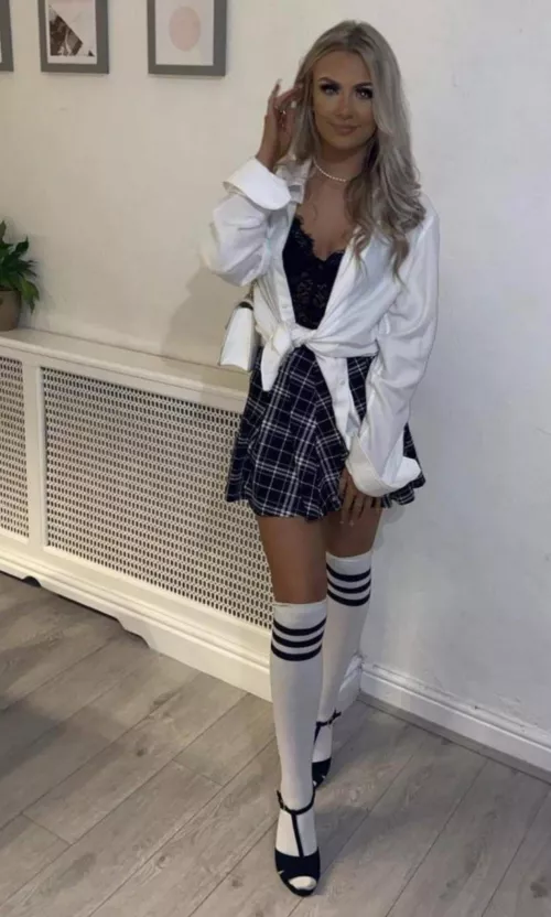 Not sure if that top is regulation school uniform by MasterpieceNeat7220