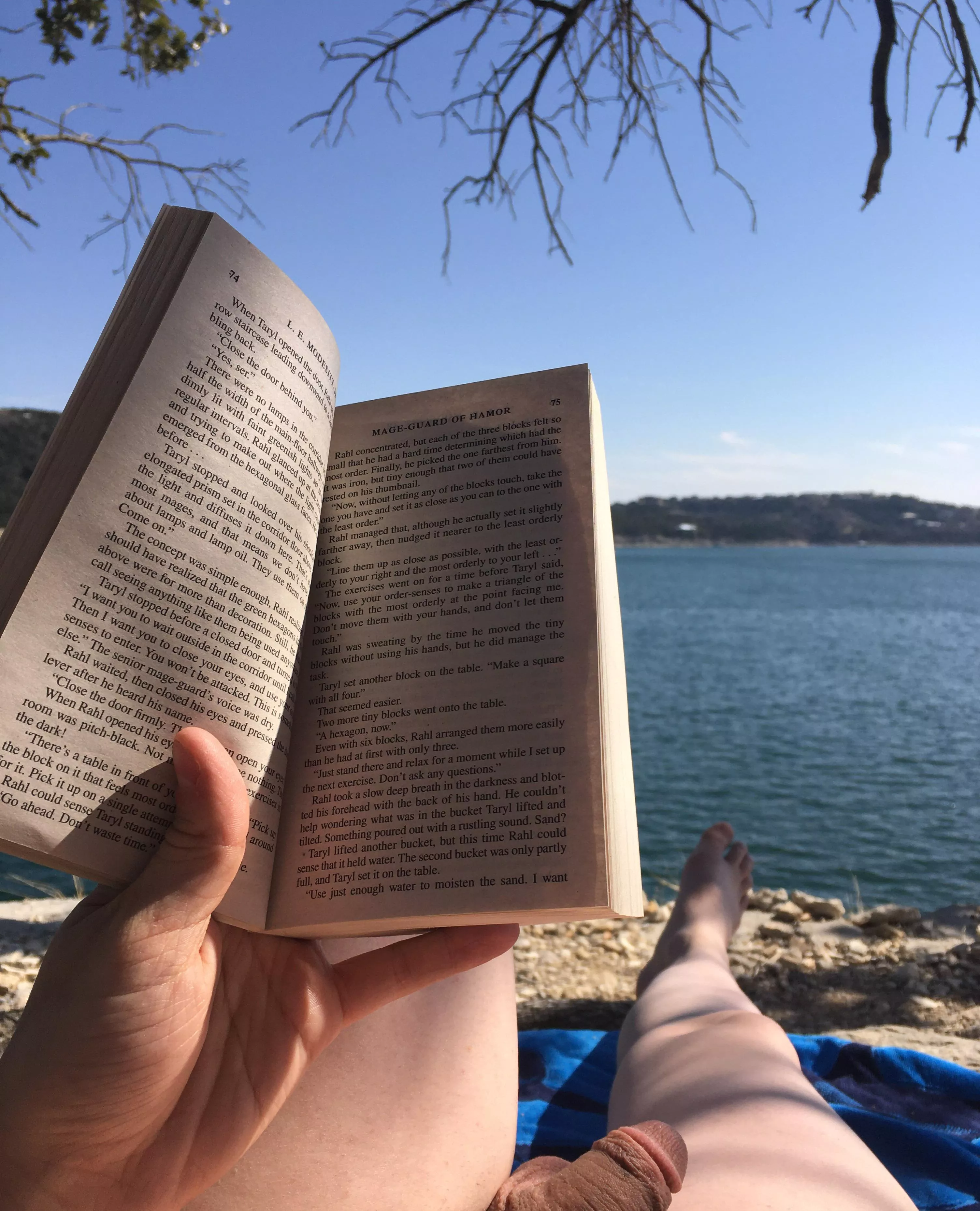 Nothing beats a good book by the lake posted by Lemon_head_guy