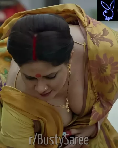 Nothing comes close to a cleavage in Saree. by CrocodilianTreasure