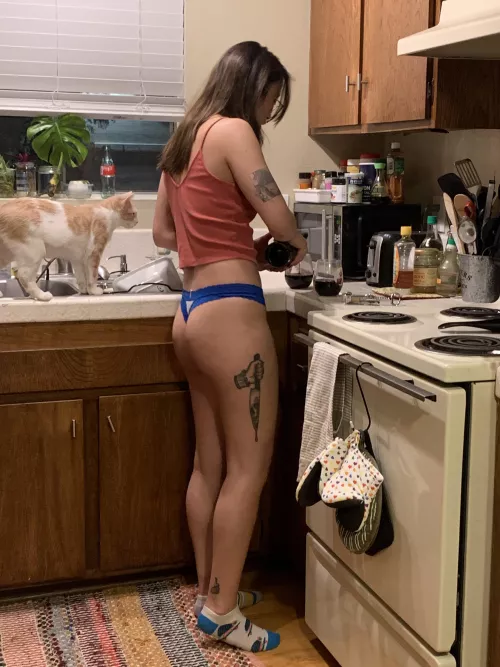 Nothing like a glass of wine after a long day by shibari_princess