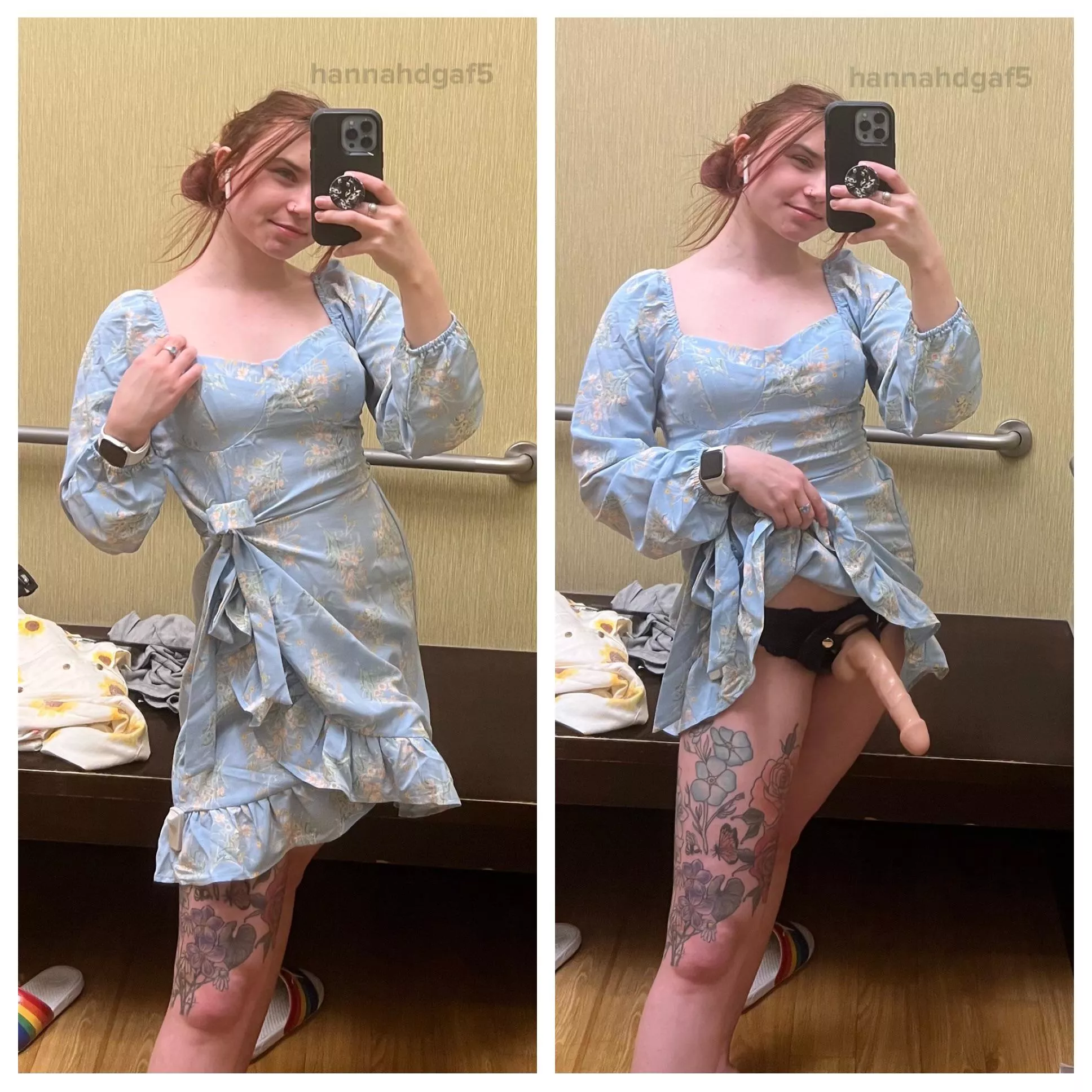 Nothing like bringing it into the fitting room posted by hannahdgaf5