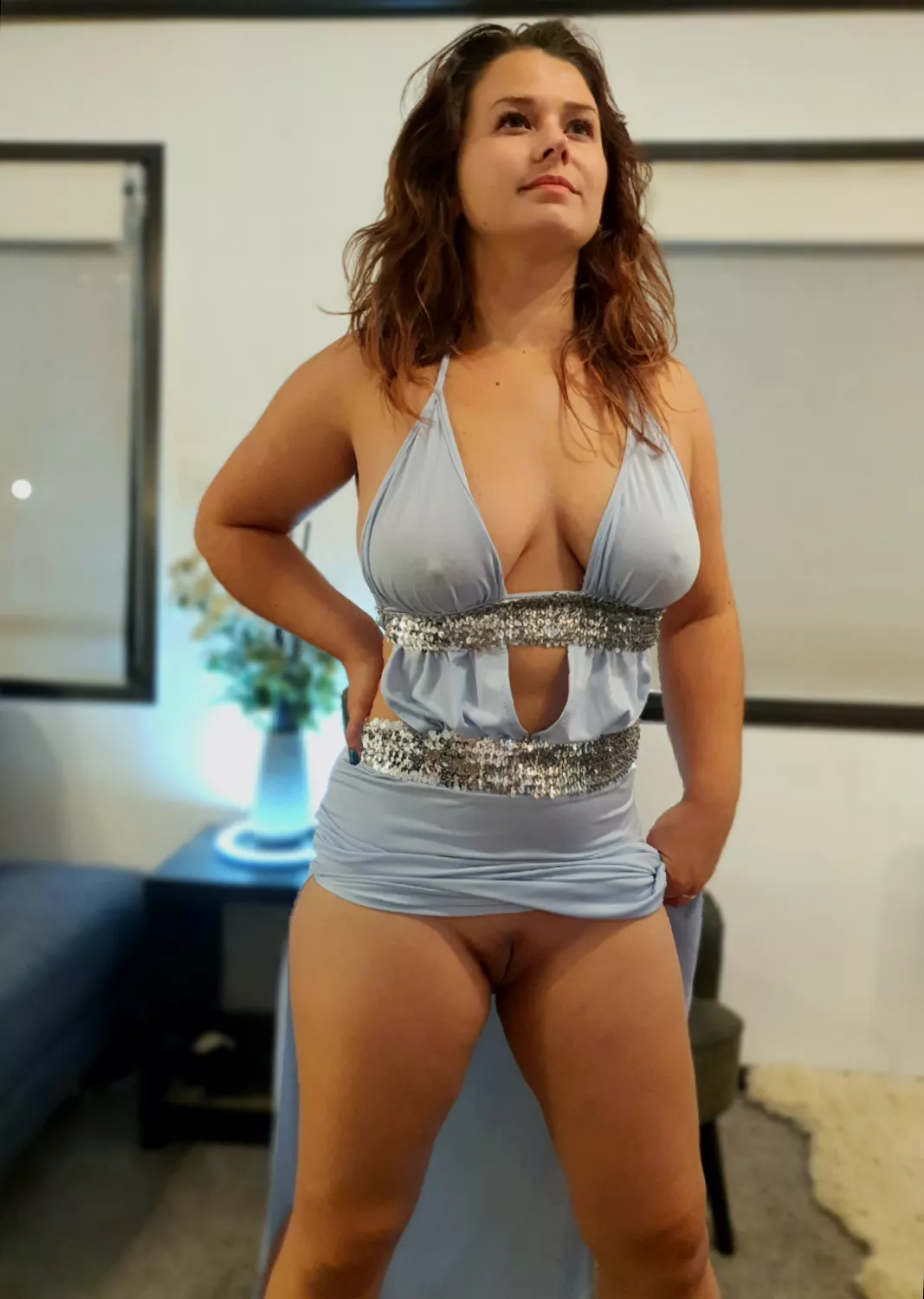 Nothing under at all. posted by PerkyKatherine