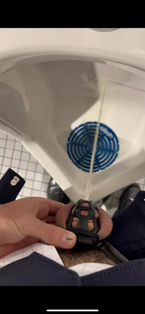 Now streaming at a urinal near you 🔐 by traveltoes