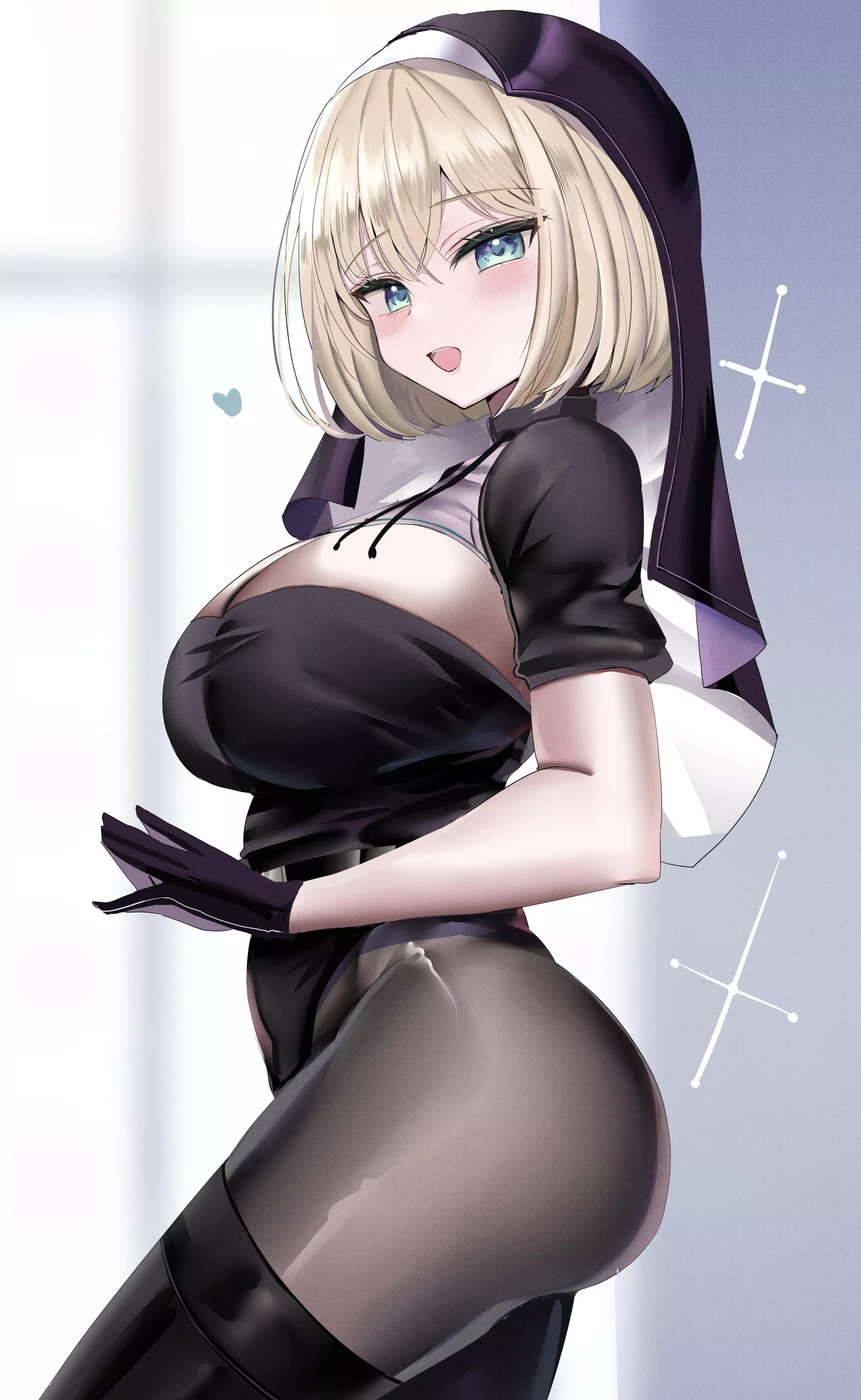 Nun Leotard Love (Hanasaka Houcha) [Original] posted by sequence_string