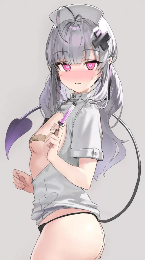 Nurse with Heart-Shaped Eyes by 2D_Ronin