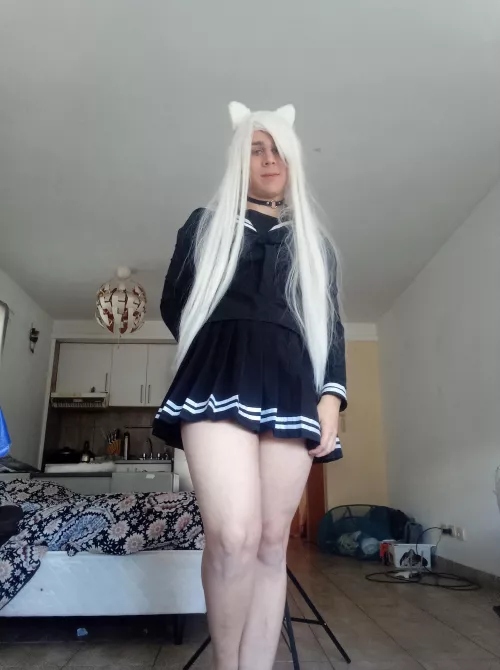 nya ready for school :3 by death_azul