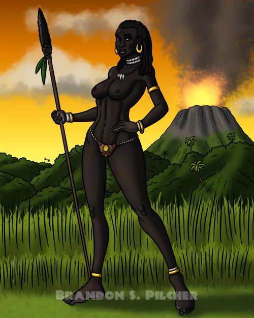 Nyanja the jungle girl by TyrannoNinja