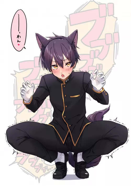 Obedient catboy by BewaeOfMemes