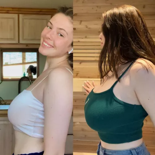 (OC) I was told to post here? 😅 10 months difference! by pathwaysandschool