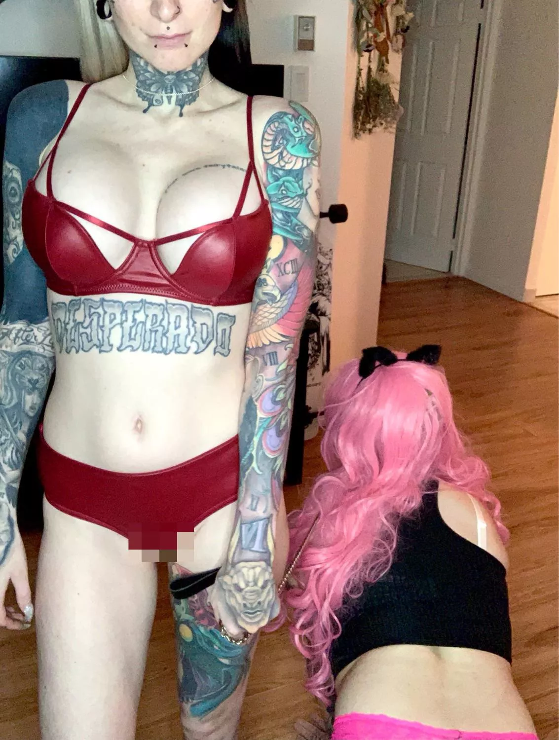 [oc] I’ve turned an alpha male into a sissy slut on a leash. posted by Chastitycouple666