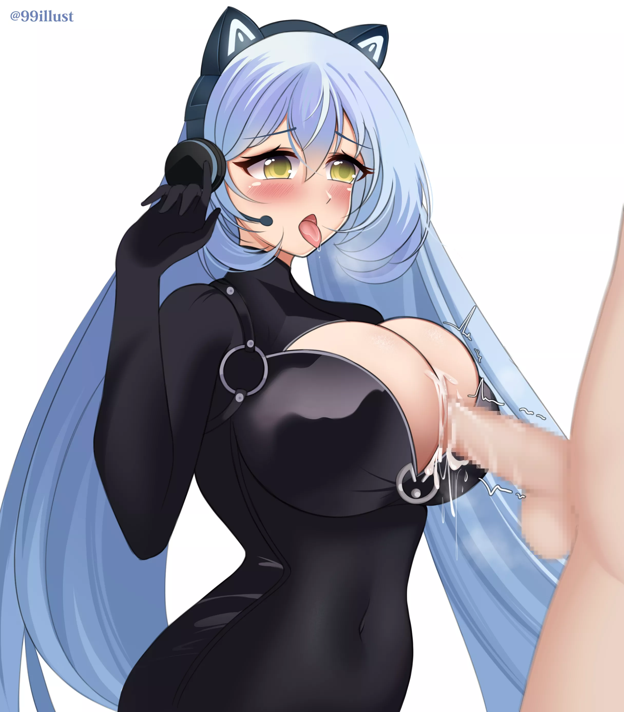 [OC] Messy paizuri in tight catsuit posted by bdhentai
