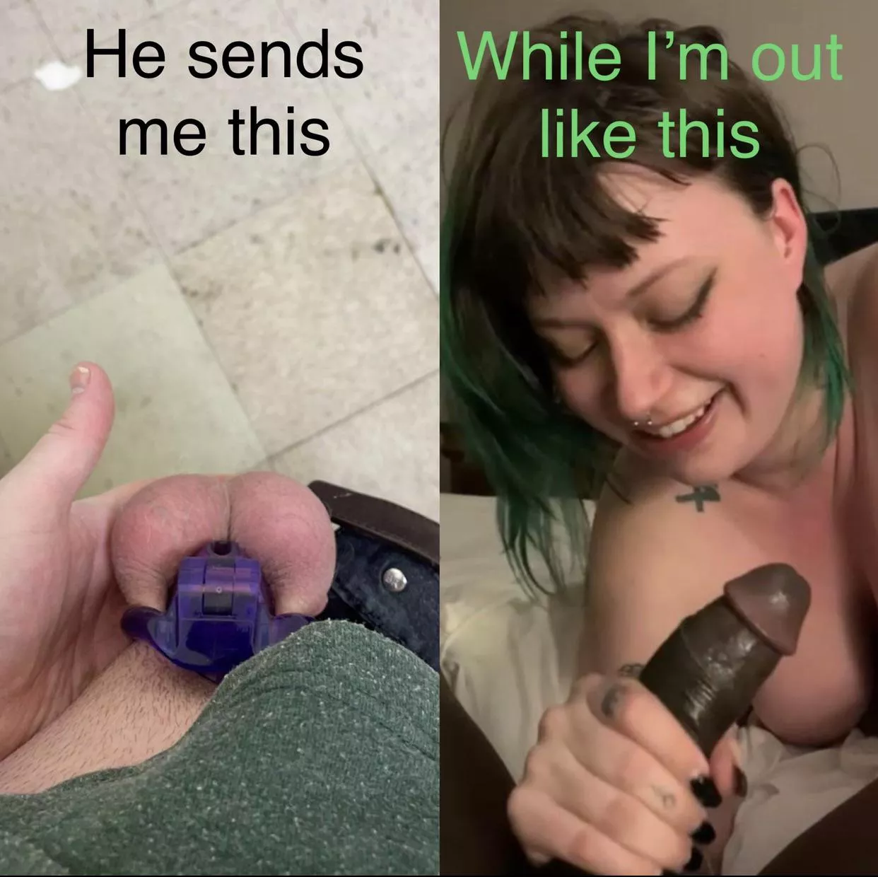 [oc] Poor little subby, “little” being the operative word 😂 posted by unlovable_88