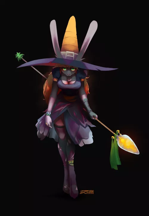 [oc] Witch of Carrots (art by me) by SabbothO