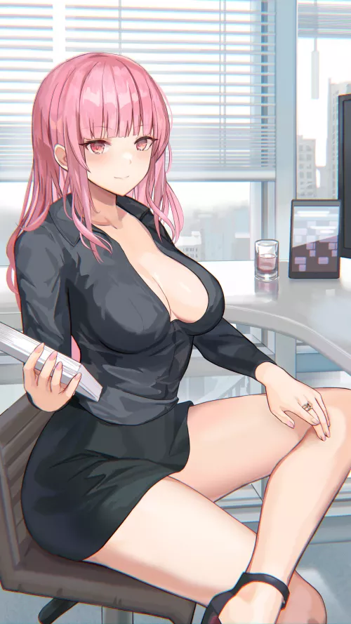 Office lady Mori [Hololive] by xSoulsaber