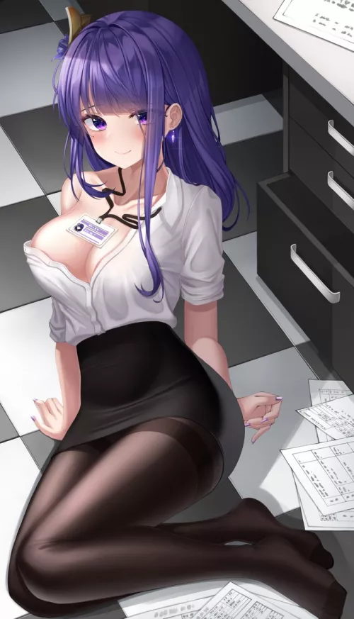 Office Lady Raiden by xSaviour_N