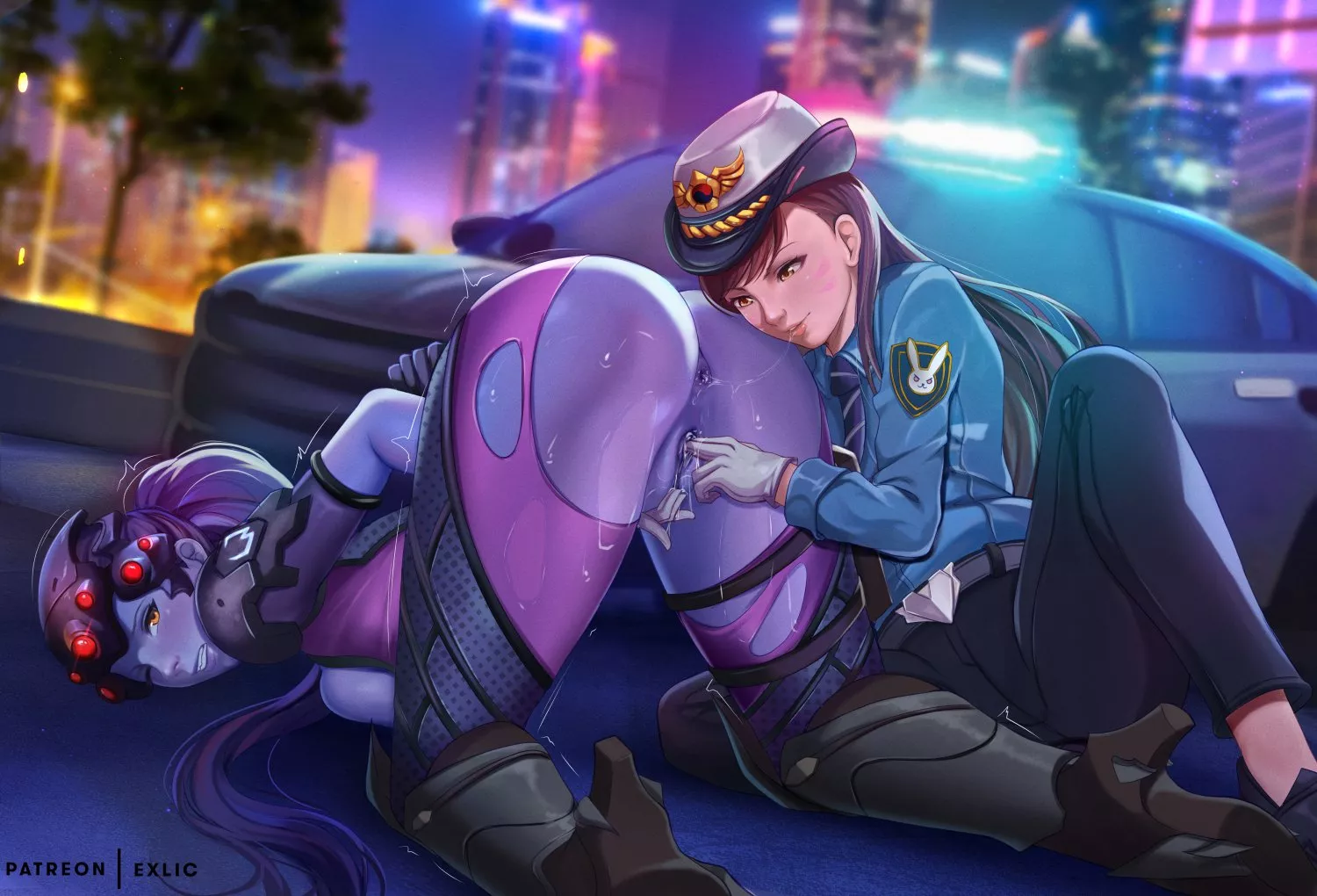 Officer D.va searching Widowmaker (ExLic) posted by coldburgers
