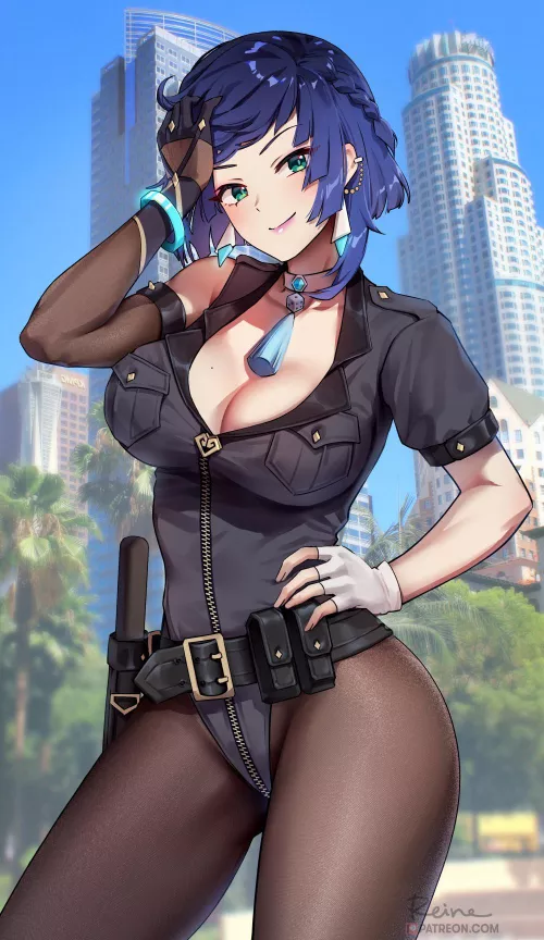 Officer Yelan [Genshin Impact] by Natsu_1000