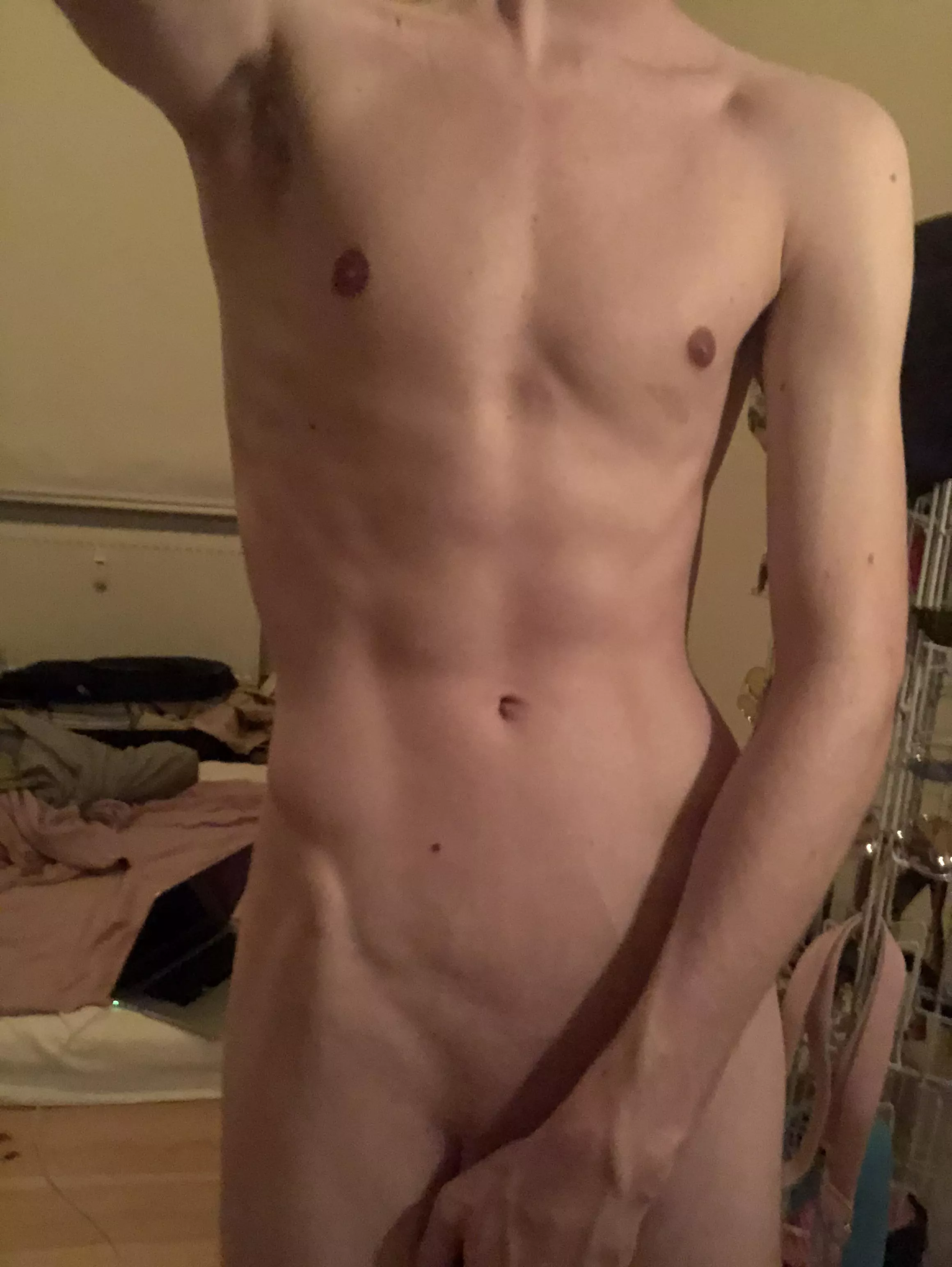 oh hey! you must be my new roomie... sorry you caught me about to hop in the shower... posted by RinkTwink