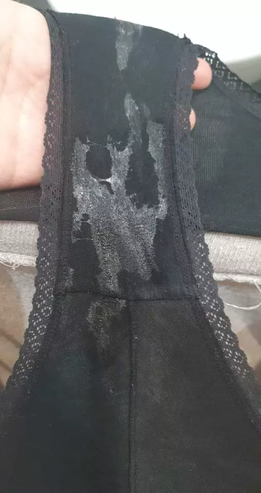 OMG...When you forget that you have had an orgasm so intense that later you go to pee and you find your panties like this...😱💦💦💦 posted by Cherry-Cotton