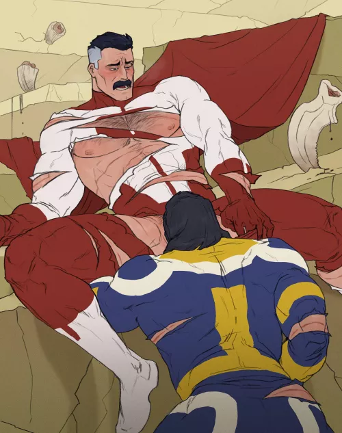 Omni-Man and The Immortal by @pencilbrusch. by sarcasticbator