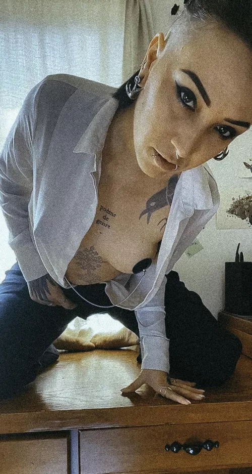 on the desk by UrsinaeVespera